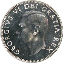 Canada 25 Cents 1951 Low Rel ICCS PL-65