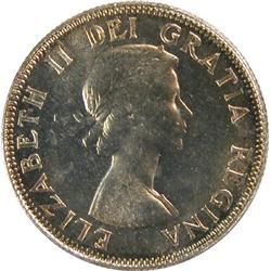 Canada 25 Cents 1953 NSF, ICCS MS-65