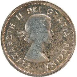 Canada 25 Cents 1955 ICCS PL-65 Hvy Cam