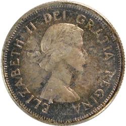 Canada 25 Cents 1955 ICCS MS-64 Cameo