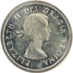 Canada 25 Cents 1958 ICCS MS-65 Hvy Cam