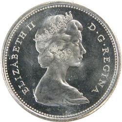 Canada 25 Cents 1967 ICCS MS-65 Cameo