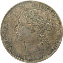 Canada 50 Cents 1870 LCW ICCS MS-64