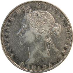 Canada 50 Cents 1870 LCW F-VF