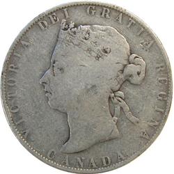 Canada 50 Cents 1892 Obverse 4, VG