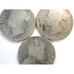 Canada 50 Cents 1898 1901 1904 aG & up