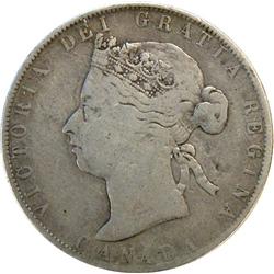 Canada 50 Cents 1899 VG-F, Bent