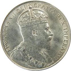 Canada 50 Cents 1910 Vic Lvs ICCS MS-63