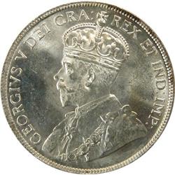 Canada 50 Cents 1920 Nar 0 ICCS MS-63