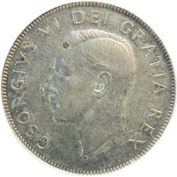 Canada 50 Cents 1950 No Des PCGS AU-53