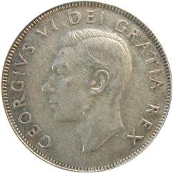 Canada 50 Cents 1950 No Des PCGS AU-53