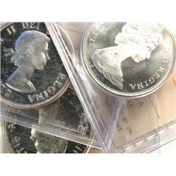 Canada 50 Cents 1959 x2 1965 ICCS PL-65