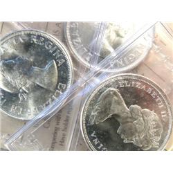 Canada 50 Cents 1963-66 5pcs ICCS MS-64