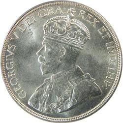 Canada Silver Dollar 1936 PCGS MS-65