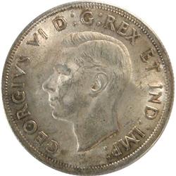 Canada Silver Dollar 1937 ICCS MS-63