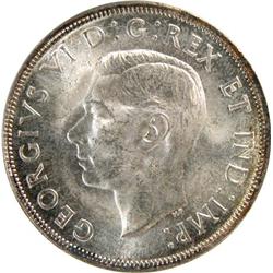 Canada Silver Dollar 1938 ICCS MS-63