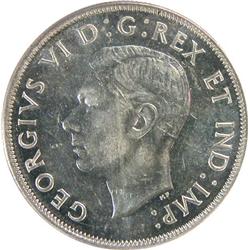 Canada Silver Dollar 1945 PCGS MS-62