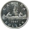 Image 2 : Canada Silver Dollar 1947 B7 ICCS MS-64