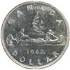 Image 2 : Canada Silver Dollar 1947 ML ICCS MS-62