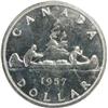 Image 2 : Canada Silver Dollar 1957 ICCS PL64 Cam