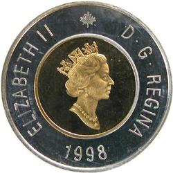 Canada Silver $2 1998 ICCS PF-67 UHCam