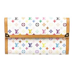 Louis Vuitton Multicolor Monogram Canvas Leather Porte Tresor International Wall