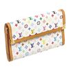 Image 2 : Louis Vuitton Multicolor Monogram Canvas Leather Porte Tresor International Wall