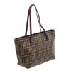 Image 1 : Fendi Zucca Print Canvas Spalmati Lady Bug Tote Bag