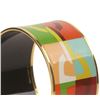 Image 6 : Hermes Multicolor Chaine Ancre Enamel Wide Bangle Bracelet