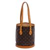 Image 1 : Louis Vuitton Monogram Canvas Leather Petit Bucket PM Bag