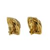 Image 6 : Chanel Gold Vintage Crystal Clip On Earrings