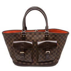 Louis Vuitton Damier Ebene Canvas Leather Manosque GM Bag