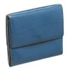 Image 2 : Louis Vuitton Blue Epi Leather Elise Wallet