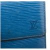Image 5 : Louis Vuitton Blue Epi Leather Elise Wallet