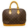 Image 1 : Louis Vuitton Monogram Canvas Leather Alma MM Handbag