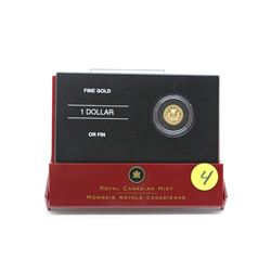 Fine Gold $1,  99.9 pur  1.581gram