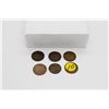 Image 1 : Set of 6 Canadian pennies