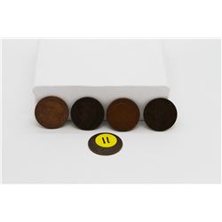 Set of 5 - 1/2 pennies