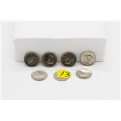 Set of 7 Nickels with Rabbit