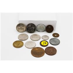 Set of 14 Misc Coins/Medallions