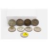 Image 1 : Set of 9 American Silver 1/2 Dollars
