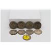 Image 1 : Set of 9 American 50 cent coins