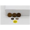 Image 1 : Set of 5 nickels - 3 bronze nickels( 1942&1943) and 2 silver (1906&1912)