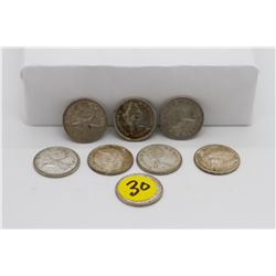 Set of 80 - 1966 and older Canadian quarters