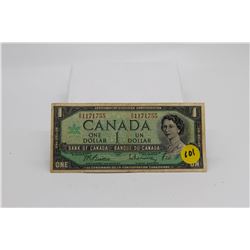 1967 Canadian $1 bill