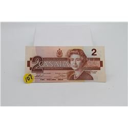 1986 Canadian $2 bill