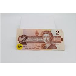 1986 Canadian $2 bill