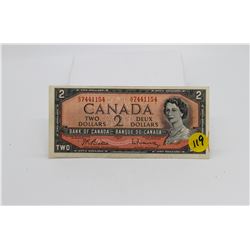 1954 Canadian $2 bill