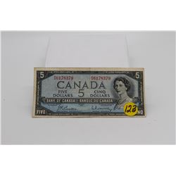 1954 Canadian $5 bill