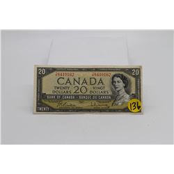 1954 Canadian $20 bill